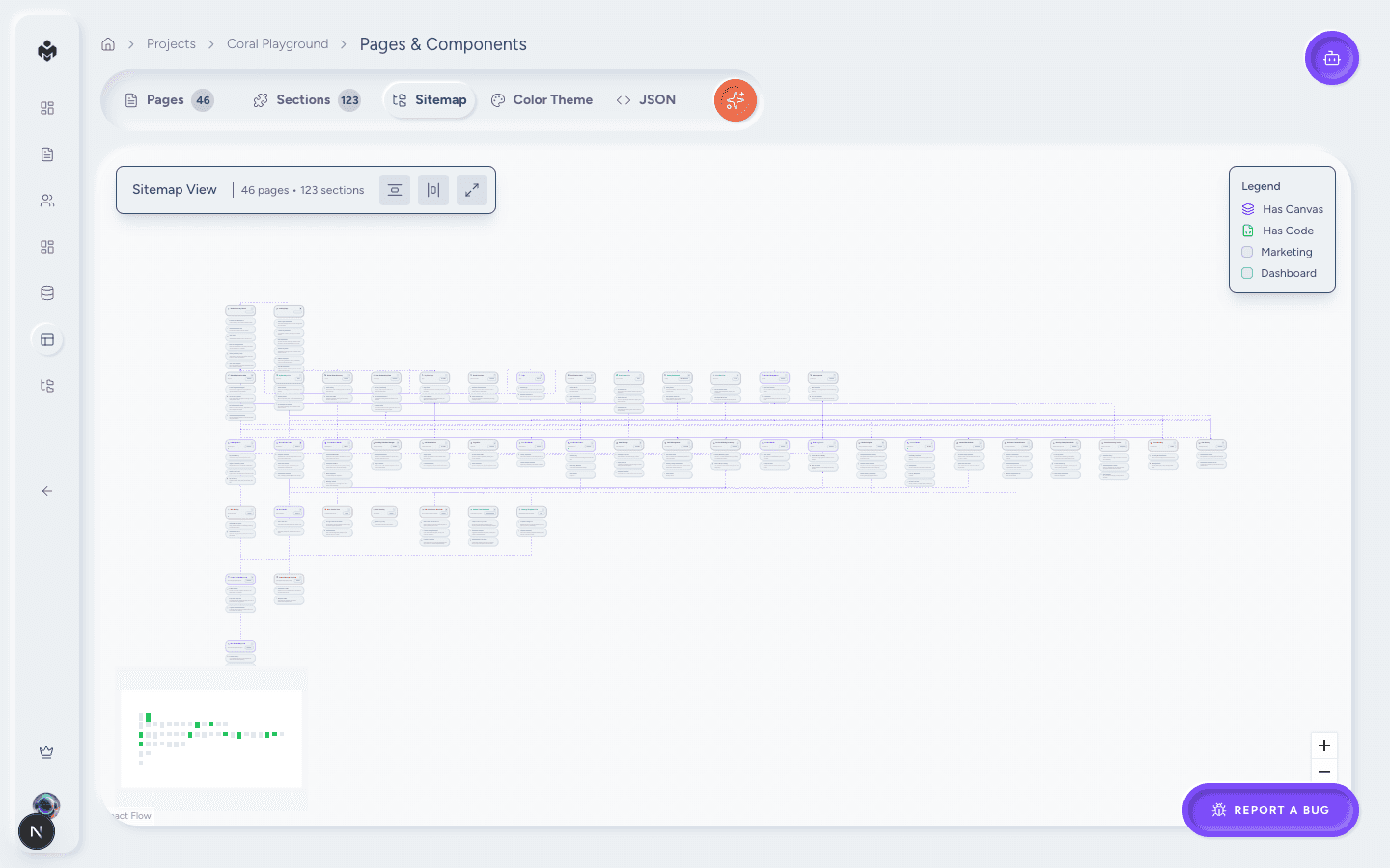 Generated file structure view